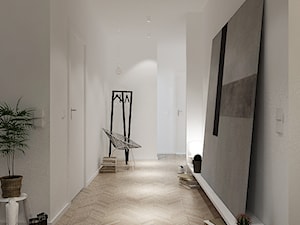 Mieszkanie_Gdynia_Orłowo - Średni biały hol / przedpokój, styl skandynawski - zdjęcie od asymetric studio