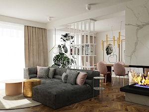 Dom Mikołów - Salon, styl nowoczesny - zdjęcie od asymetric studio