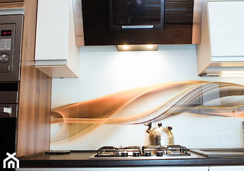 Meble kuchenne na wymiar - dwa kolory - Mała kuchnia jednorzędowa, styl nowoczesny - zdjęcie od Meble na wymiar Kulenty