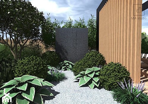 Altana nowoczesna "Ribeira" - Mały średni ogród za domem z pergolą, styl nowoczesny - zdjęcie od MIA studio