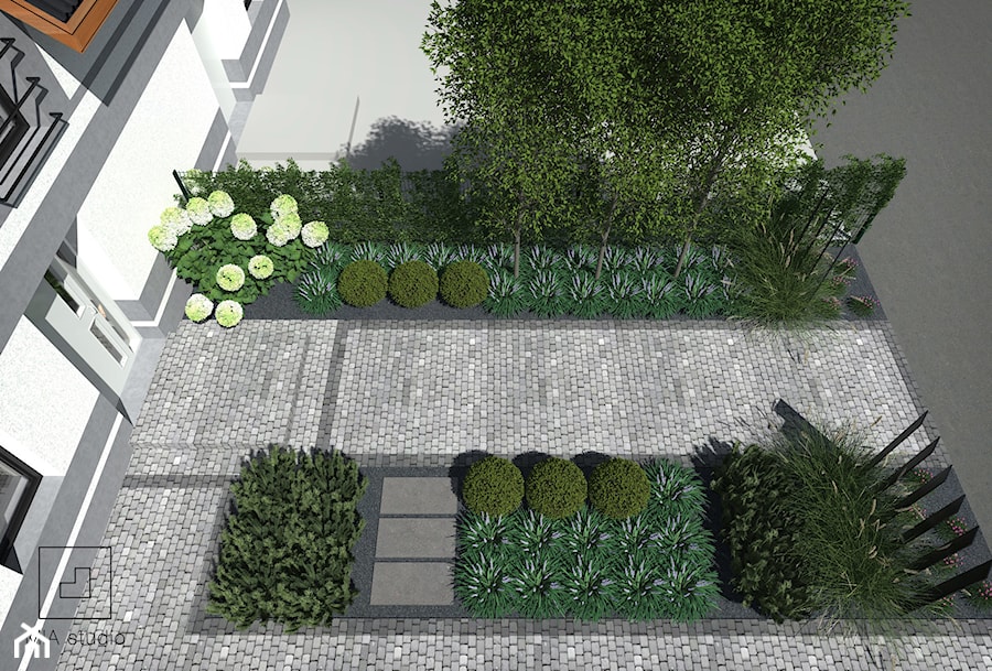 Ogród frontowy - Ogród, styl nowoczesny - zdjęcie od MIA studio