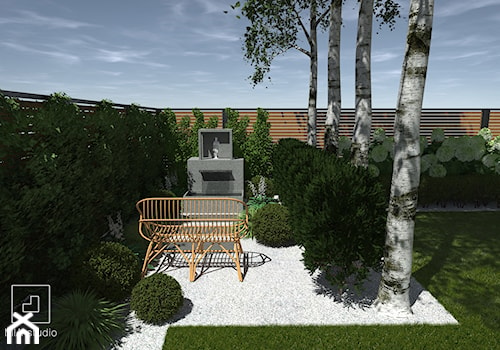 Ogród śródziemnomorski - Średni ogród za domem, styl nowoczesny - zdjęcie od MIA studio