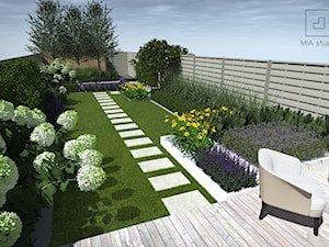 Ogród przy szeregowcu - Ogród, styl nowoczesny - zdjęcie od MIA studio