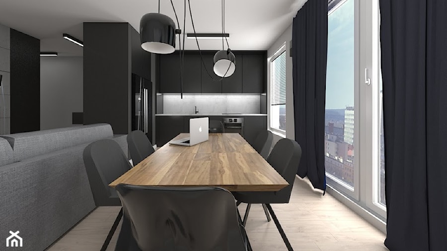 mieszkanie w męskim stylu - Kuchnia, styl nowoczesny - zdjęcie od StudioAtoato