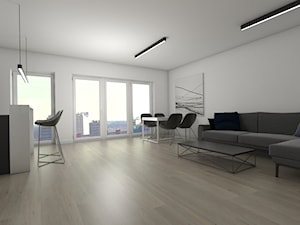 apartament minimalizm - Salon, styl minimalistyczny - zdjęcie od StudioAtoato