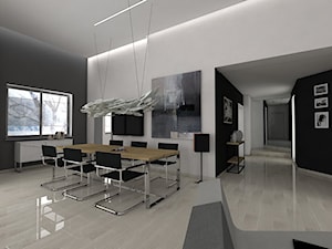rezydencja 270m2 - Salon, styl minimalistyczny - zdjęcie od StudioAtoato