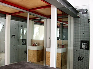 kawalerka na poddaszu - mini loft - Łazienka, styl nowoczesny - zdjęcie od StudioAtoato