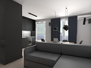 mieszkanie w męskim stylu - Salon, styl nowoczesny - zdjęcie od StudioAtoato