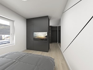 apartament minimalizm - Sypialnia, styl minimalistyczny - zdjęcie od StudioAtoato