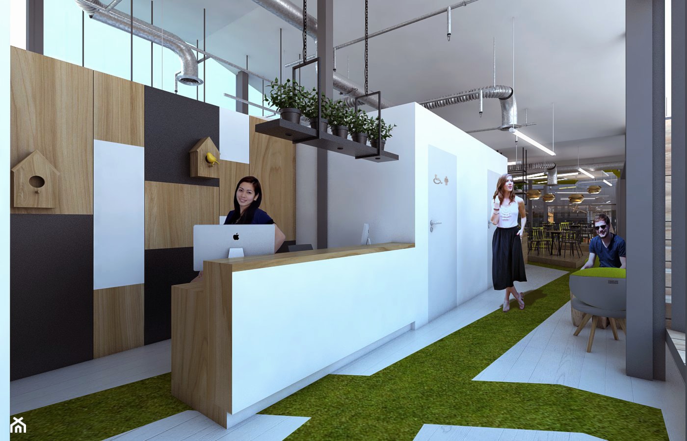 biura green office - Wnętrza publiczne, styl nowoczesny - zdjęcie od StudioAtoato - Homebook