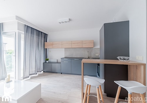 apartament na wynajem - Mała średnia otwarta kuchnia w kształcie litery l, styl skandynawski - zdjęcie od StudioAtoato