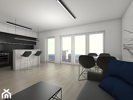 Aranżacje wnętrz - Salon: apartament minimalizm - Salon, styl minimalistyczny - StudioAtoato. Przeglądaj, dodawaj i zapisuj najlepsze zdjęcia, pomysły i inspiracje designerskie. W bazie mamy już prawie milion fotografii!