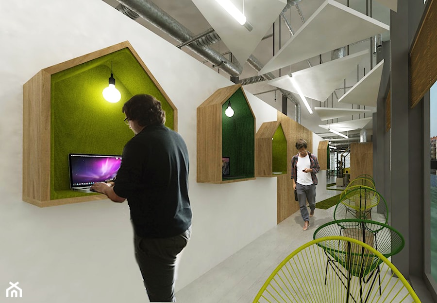 biura green office - Wnętrza publiczne, styl nowoczesny - zdjęcie od StudioAtoato