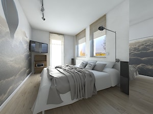 nowoczesne mieszkanie - Duża sypialnia, styl nowoczesny - zdjęcie od StudioAtoato