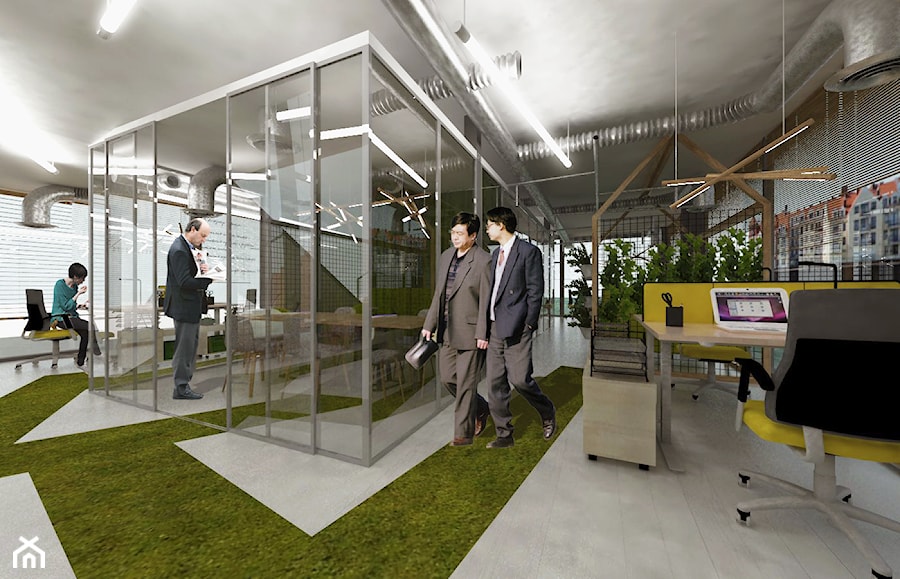 biura green office - Wnętrza publiczne, styl nowoczesny - zdjęcie od StudioAtoato