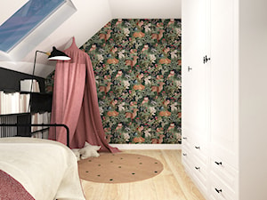 Projekt domu pod Krakowem - Średni biały pokój dziecka dla dziecka dla nastolatka dla dziewczynki, styl nowoczesny - zdjęcie od jedna.pani.s