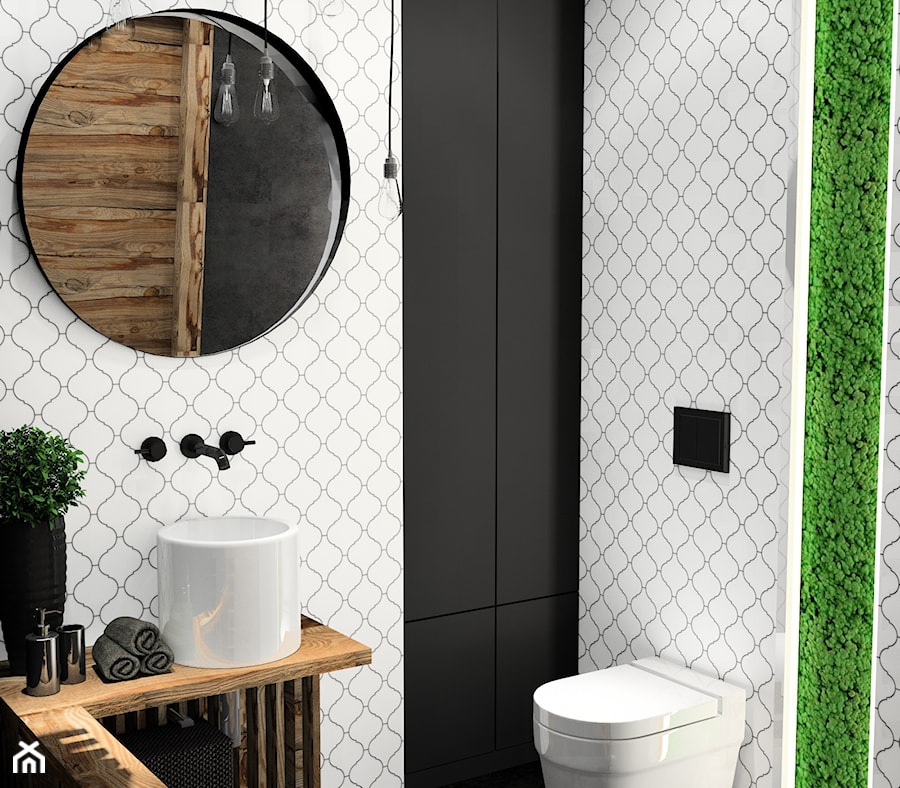 WC z Arabeską i łupkiem Black Slate 120x60 - zdjęcie od kaflando