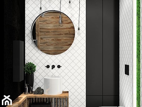 Aranżacje wnętrz - Łazienka: WC z arabeską i łupkiem Black Slate 120x60 - kaflando. Przeglądaj, dodawaj i zapisuj najlepsze zdjęcia, pomysły i inspiracje designerskie. W bazie mamy już prawie milion fotografii!