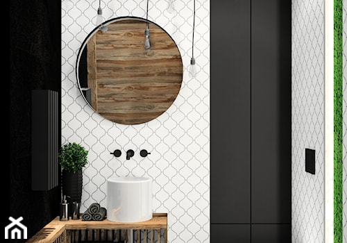 WC z arabeską i łupkiem Black Slate 120x60 - zdjęcie od kaflando