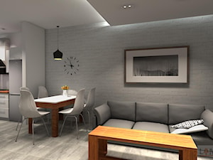 Dom jednorodzinny - Salon, styl nowoczesny - zdjęcie od EBBE Design Projektowanie Wnętrz