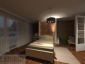 Sypialnia - Sypialnia, styl nowoczesny - zdjęcie od EBBE Design Projektowanie Wnętrz