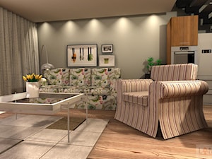 Dom jednorodzinny 5 - Salon, styl skandynawski - zdjęcie od EBBE Design Projektowanie Wnętrz