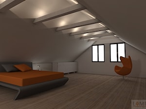 Dom jednorodzinny 5 - Sypialnia, styl minimalistyczny - zdjęcie od EBBE Design Projektowanie Wnętrz