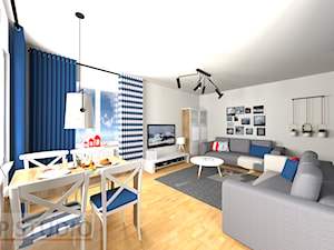 Mieszkanie na wynajem - Salon, styl skandynawski - zdjęcie od EBBE Design Projektowanie Wnętrz