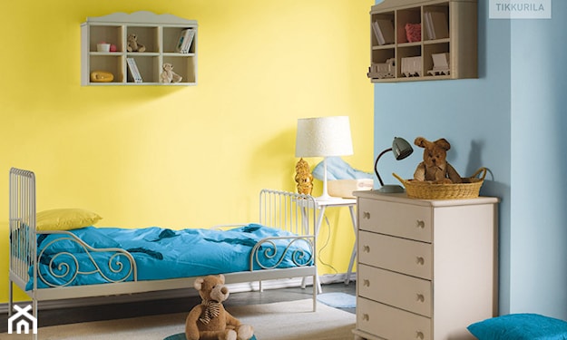 pokój dziecka w kolorze żółci