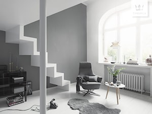 Kolekcja Tikkurila Color Now - Średni biały szary salon, styl skandynawski - zdjęcie od Tikkurila