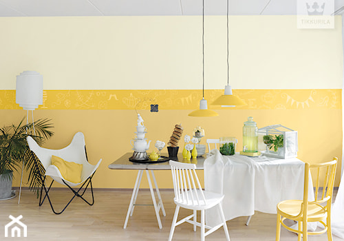 Kolekcja Tikkurila Color Now - Mała żółta jadalnia jako osobne pomieszczenie - zdjęcie od Tikkurila