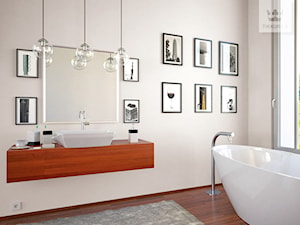 Kolekcja Tikkurila Optiva White - Duża jako pokój kąpielowy łazienka z oknem - zdjęcie od Tikkurila