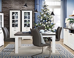 Kolekcja Gasparo - Średnia niebieska jadalnia jako osobne pomieszczenie, styl skandynawski - zdjęcie od FORTE - Homebook