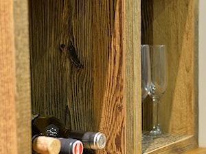 Skrzynki modułowe ze starego drewna - Kuchnia, styl tradycyjny - zdjęcie od alldeco