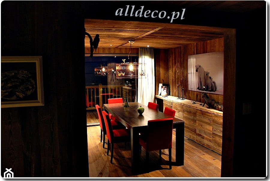 Wnętrza w starym drewnie - Salon, styl rustykalny - zdjęcie od alldeco