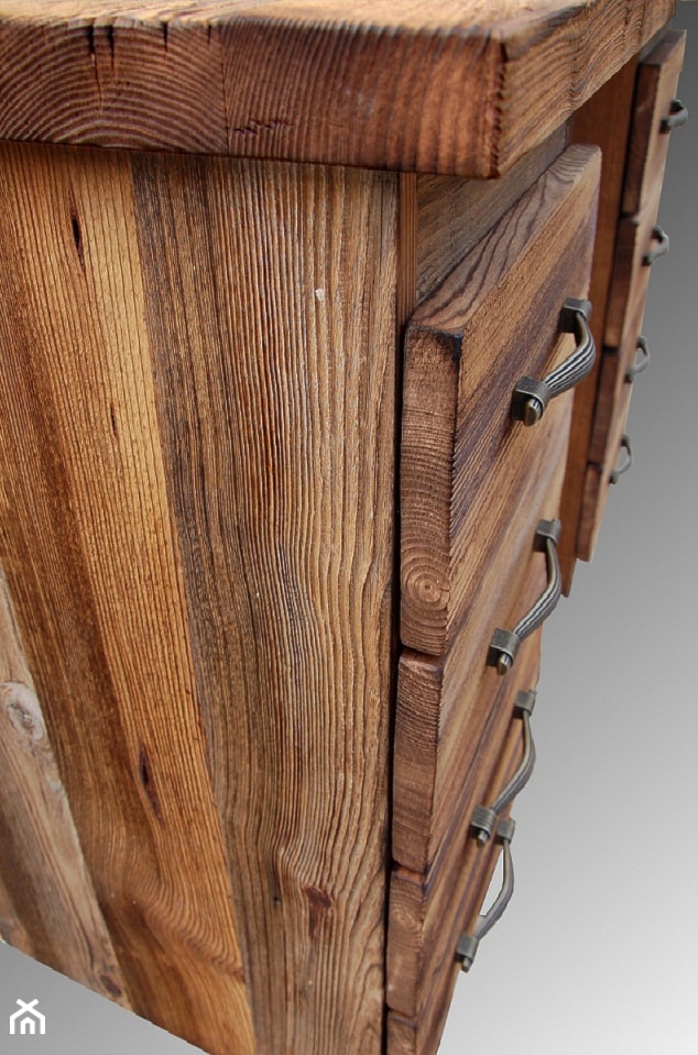 Meble ze starego drewna - Biuro, styl rustykalny - zdjęcie od alldeco - Homebook