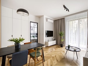 Małe mieszkanie Praga Północ - Salon, styl nowoczesny - zdjęcie od BB Studio - Projektowanie Wnętrz