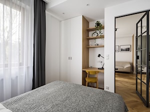 Małe mieszkanie Praga Północ - Sypialnia, styl nowoczesny - zdjęcie od BB Studio - Projektowanie Wnętrz