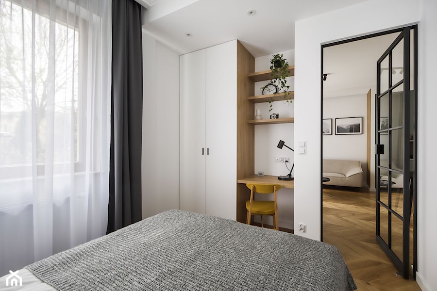 Małe mieszkanie Praga Północ - Sypialnia, styl nowoczesny - zdjęcie od BB Studio - Projektowanie Wnętrz