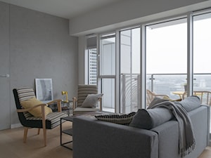 Salon z oknem panoramicznym - zdjęcie od MONARCHIA DESIGN