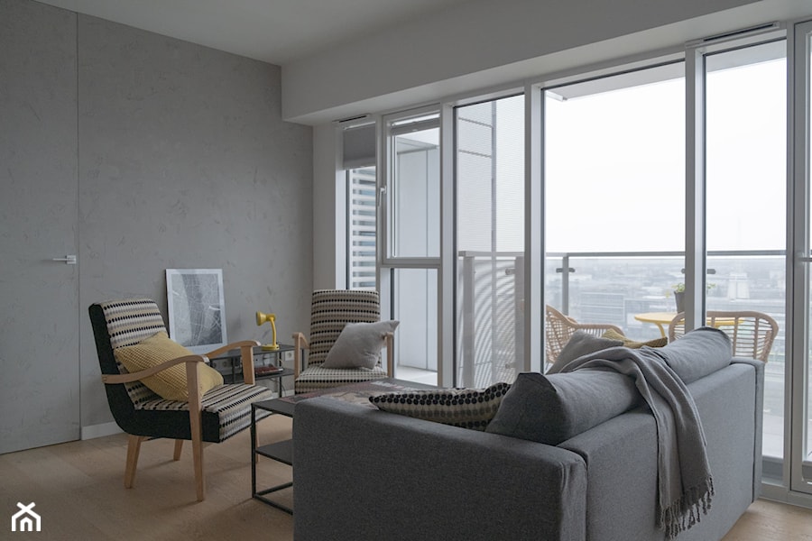 Salon z oknem panoramicznym - zdjęcie od MONARCHIA DESIGN