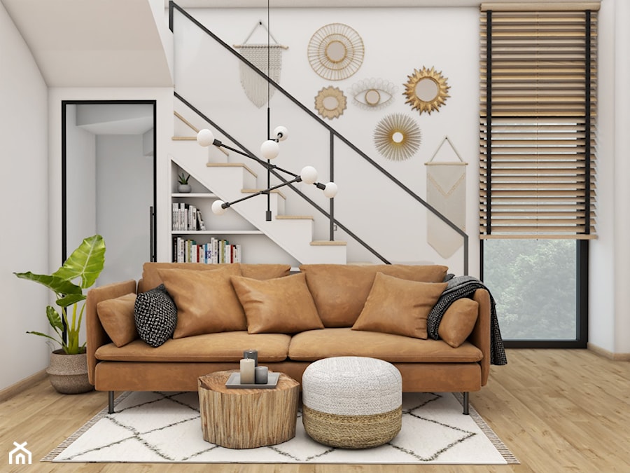 Salon w stylu boho-loft - zdjęcie od NOI CONCEPT