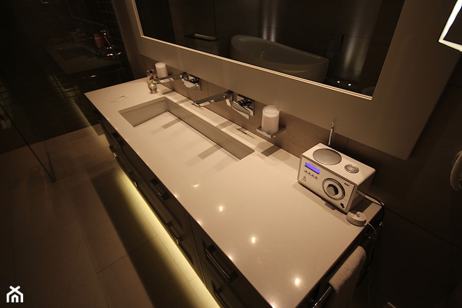 Łazienki - Z dwoma umywalkami łazienka, styl skandynawski - zdjęcie od ELEN-Pasja Tworzenie Mebli