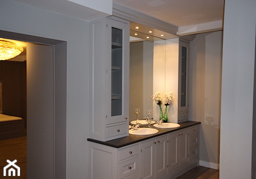 Łazienki - Średnia z dwoma umywalkami łazienka, styl skandynawski - zdjęcie od ELEN-Pasja Tworzenie Mebli