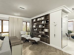 Apartament Żoliborz - Salon, styl glamour - zdjęcie od Piwońska&Serwa