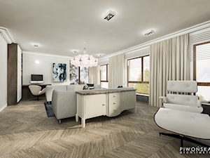 Apartament Żoliborz - Salon, styl glamour - zdjęcie od Piwońska&Serwa