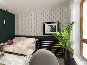 Apartament Żoliborz - Biuro, styl glamour - zdjęcie od Piwońska&Serwa