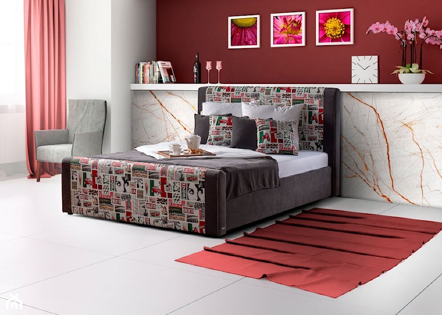 łóżka - Sypialnia, styl nowoczesny - zdjęcie od AP MEBLE