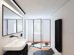 PRZEBUDOWA_Jasień_Dom Prywatny - Łazienka, styl minimalistyczny - zdjęcie od Motifo Architektura & Wnętrza