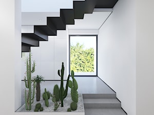 Nowy Sącz - Średni biały hol / przedpokój, styl minimalistyczny - zdjęcie od Motifo Architektura & Wnętrza